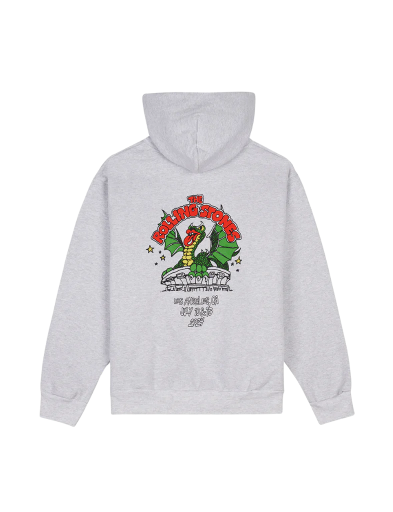 Carnaby - The Rolling Stones x Brain Dead Studios LA Dragon Grey Hoodie