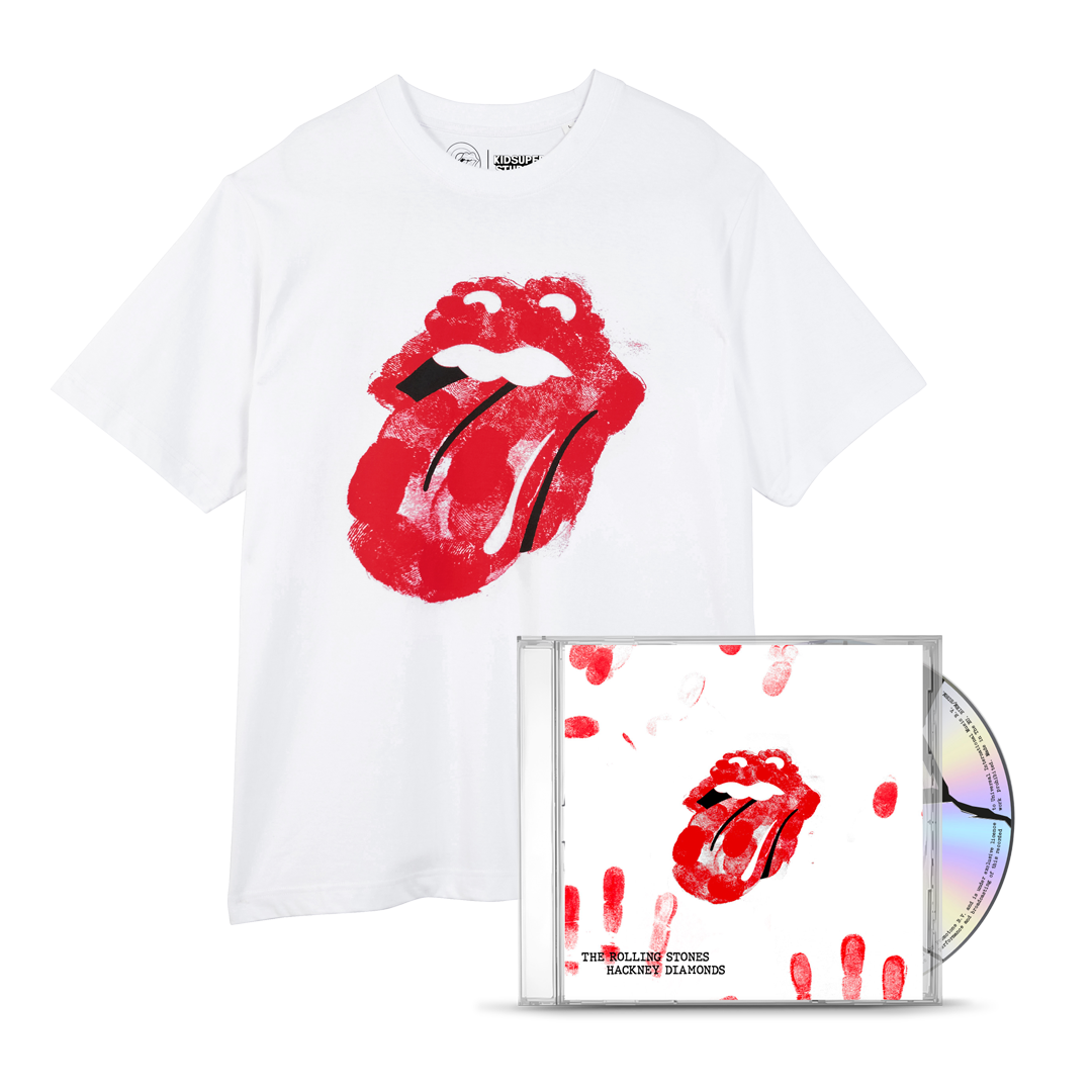 RS No. 9 x KidSuper CD + RS No. 9 x KidSuper Fingerprint Tongue T-Shirt