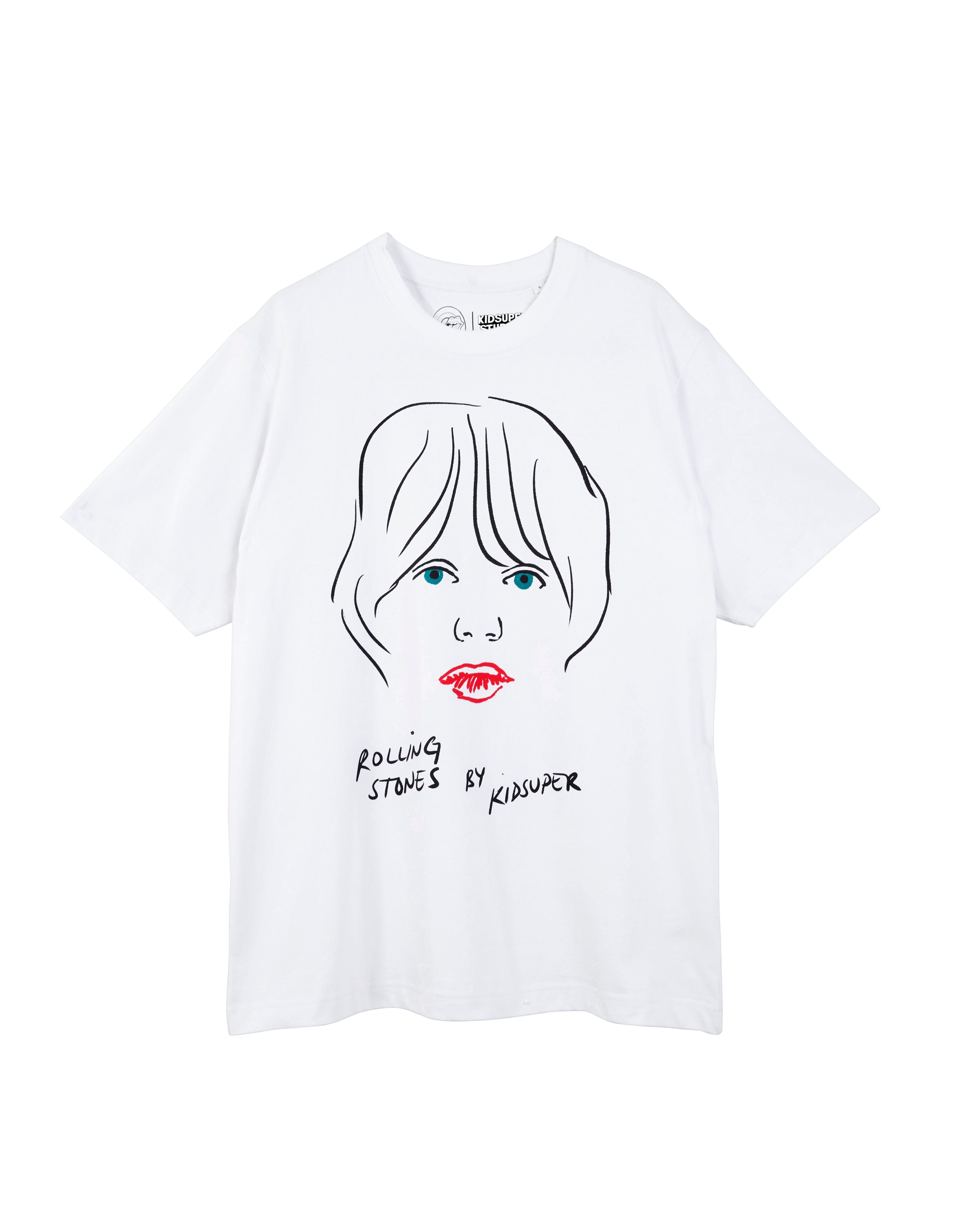 RS No. 9 Carnaby - RS No. 9 x KidSuper Mick Sketch White T-Shirt (UK Exclusive)