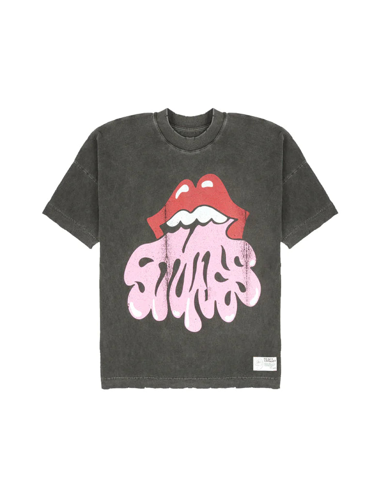 RS No. 9 Carnaby - Vintage Wash Stones Mouth Logo T-Shirt