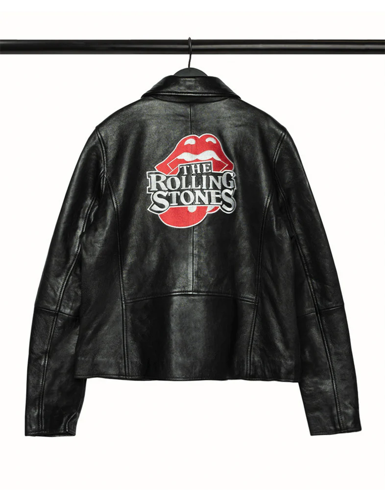 RS No. 9 Carnaby - The Rolling Stones JFK Stadium Rolling Stones Leather Jacket