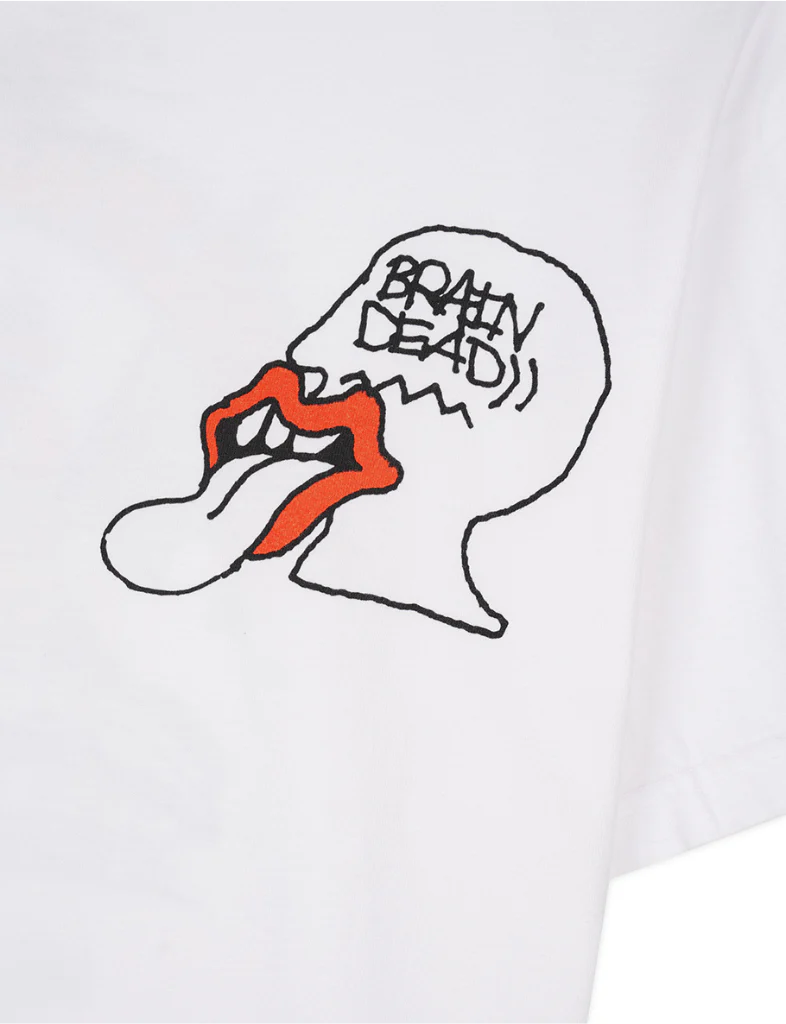 RS No. 9 - The Rolling Stones x Brain Dead Studios LA Dragon White T-Shirt