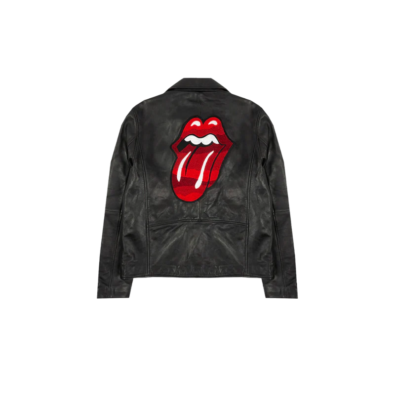 Carnaby - Classic Licks Chenille Logo Premium Leather Jacket