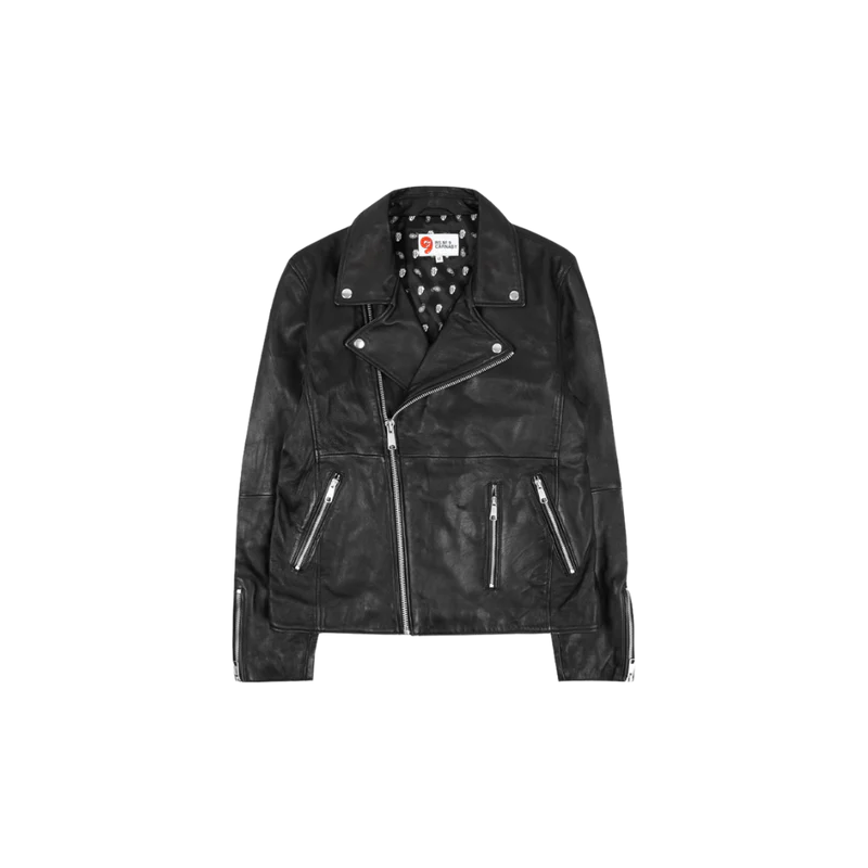 Carnaby - Classic Licks Chenille Logo Premium Leather Jacket