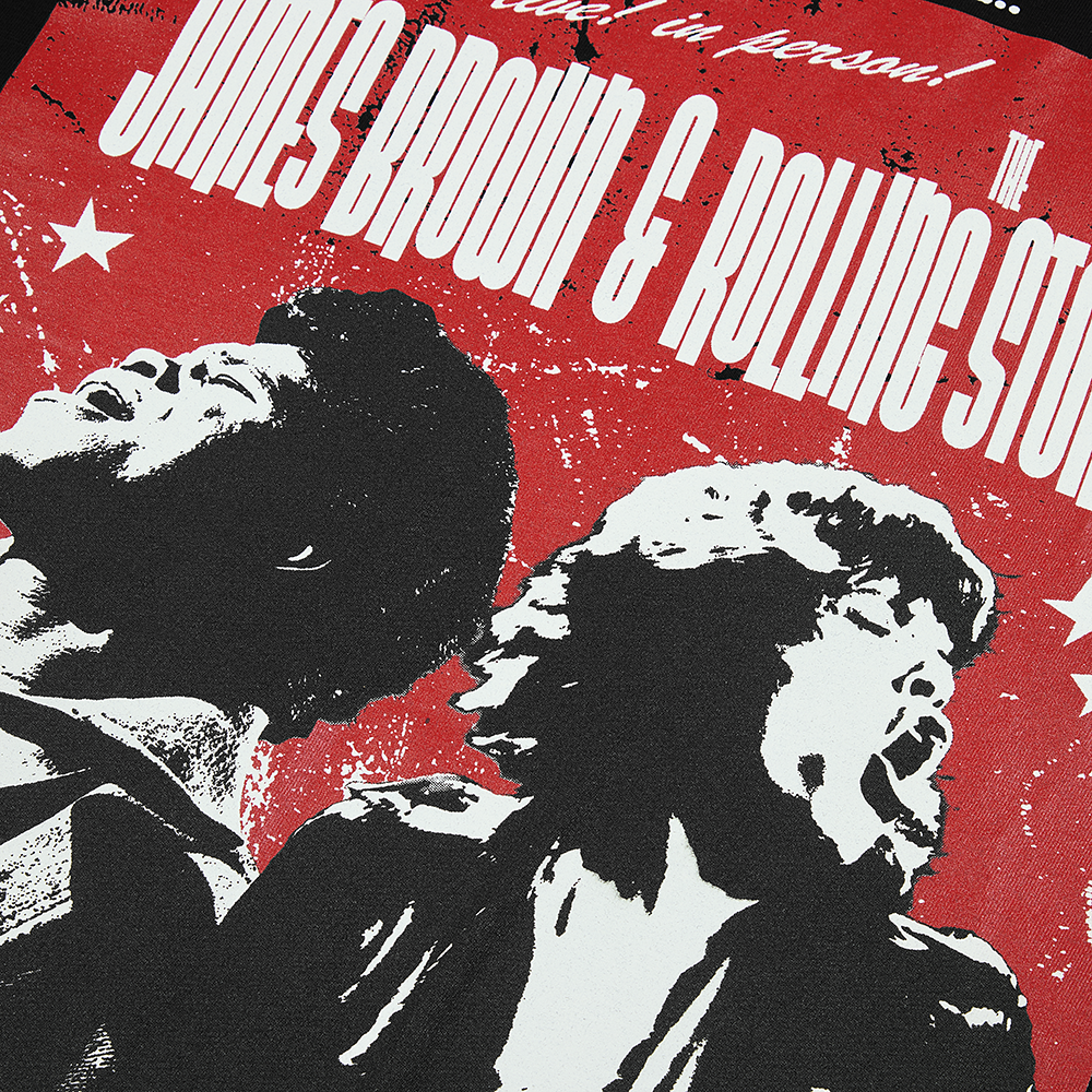 RS No. 9 - Rolling Stones x James Brown TAMI Show Black T-Shirt