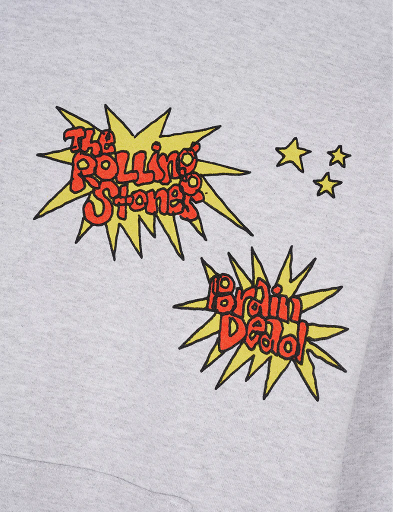 RS No. 9 - The Rolling Stones x Brain Dead Studios LA Dragon Grey Hoodie