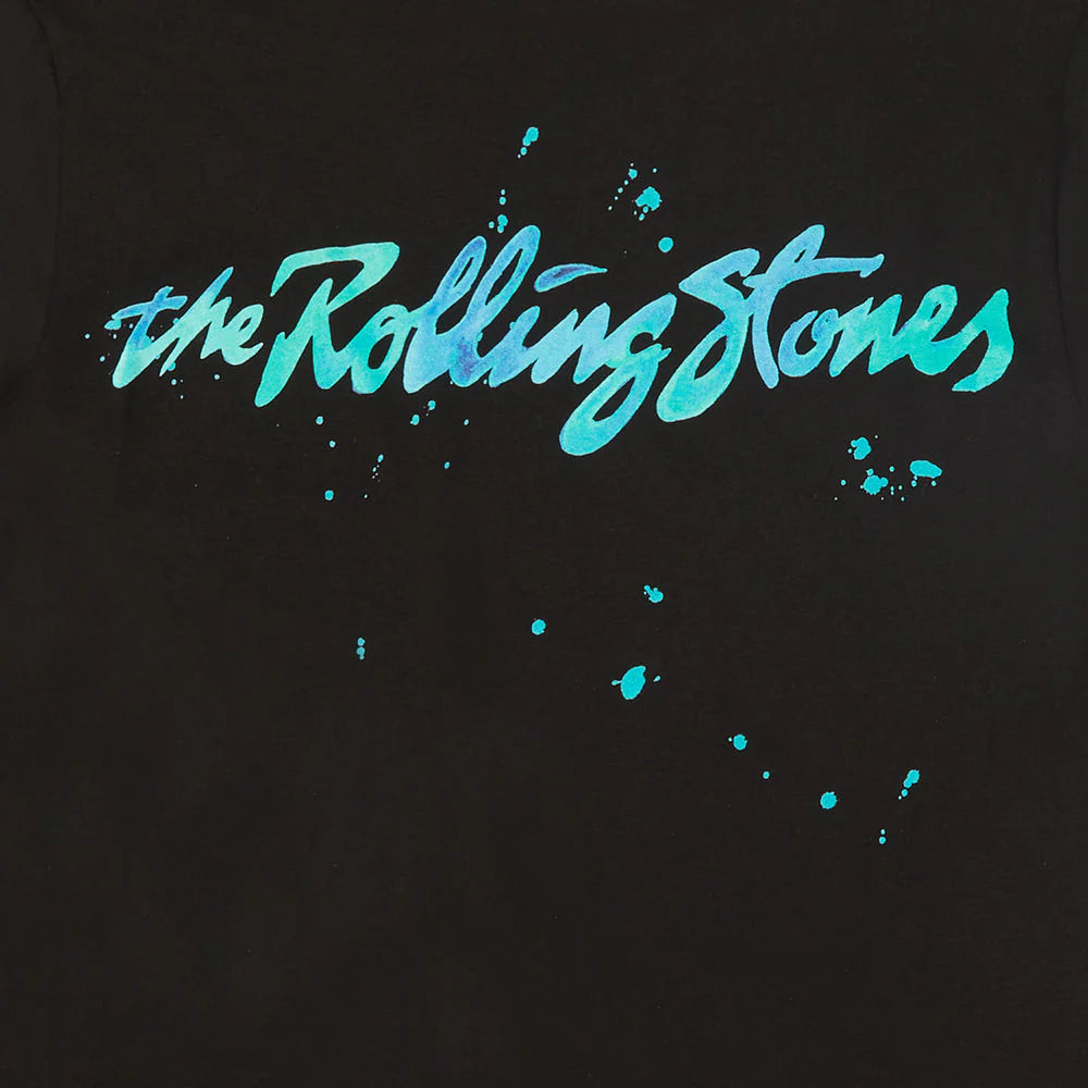 Carnaby - Kids Black Paint Splatter Tongue Logo Graphic Print T-Shirt