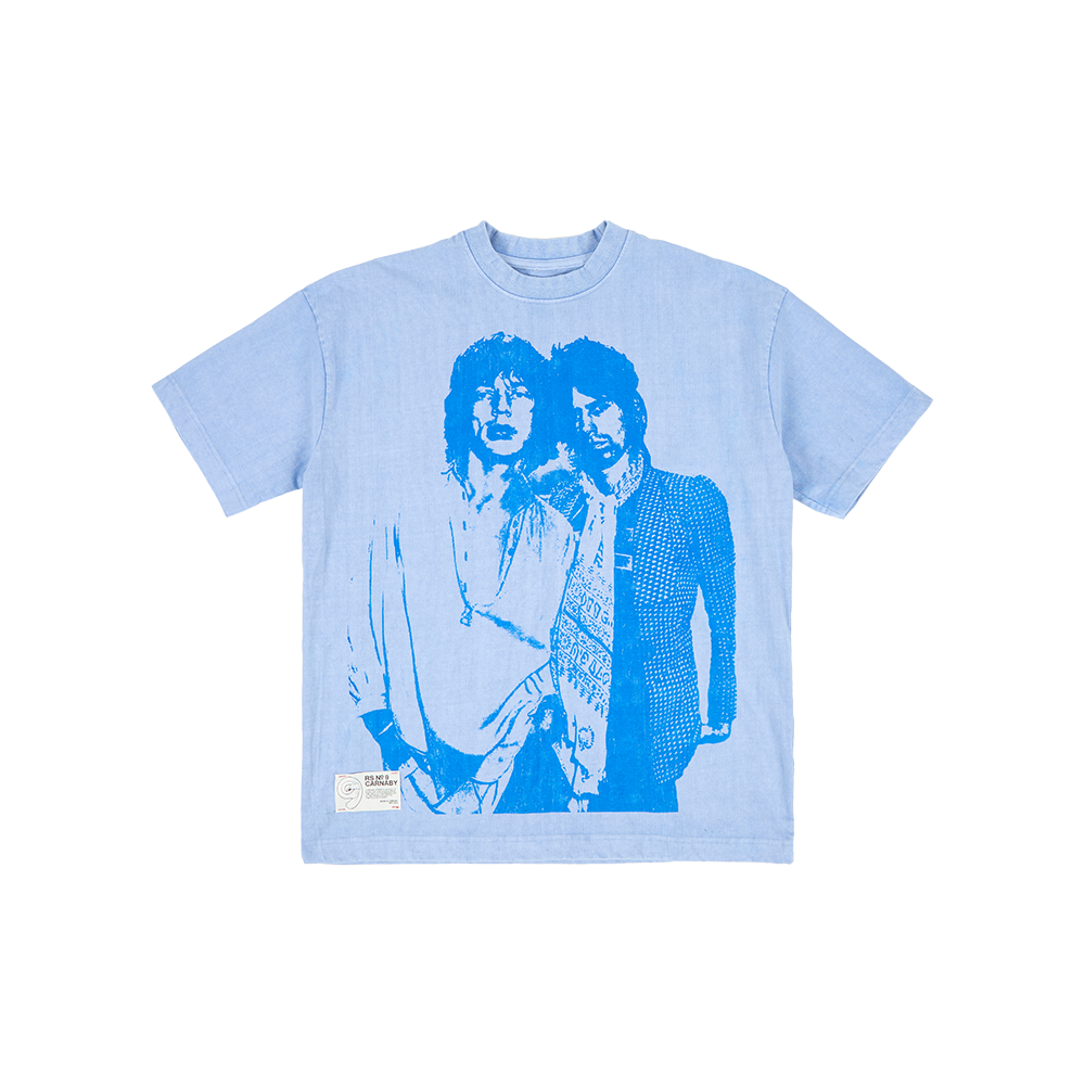 Rolling Stones Store - Mick & Keith Jumbo Print Blue T-Shirt 