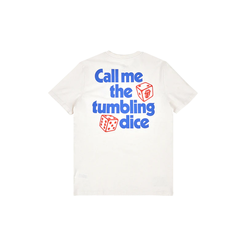 Carnaby - Tumbling Dice White T-Shirt