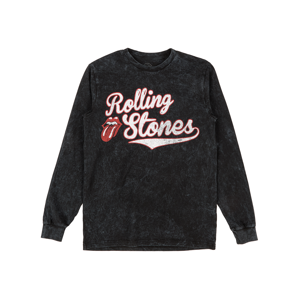 Rolling Stones Store - Rolling Stones '78 Heavy Wash Black Longsleeve T-Shirt