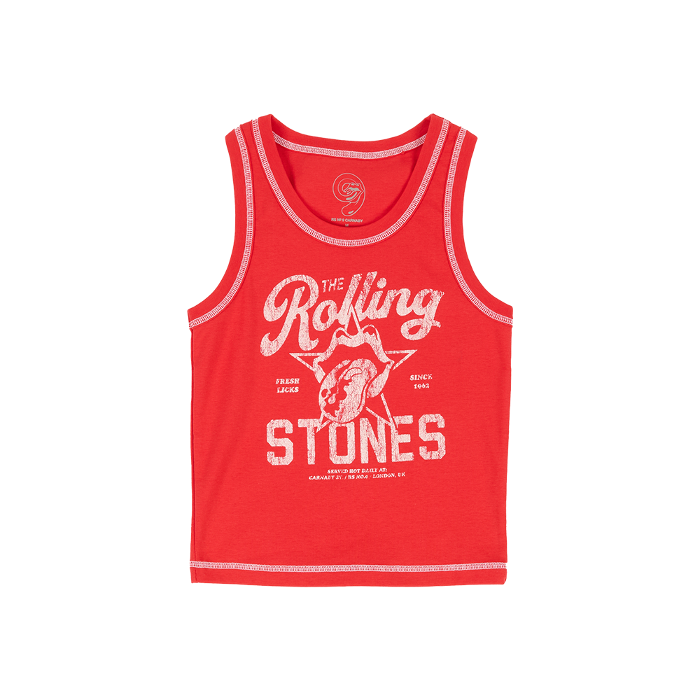 Rolling Stones Store - Fresh Licks Since '62 Red Tank Top