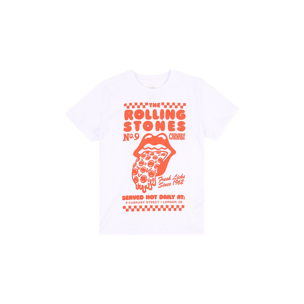 Rolling Stones Store - Kids Stones Pizzeria White T-Shirt