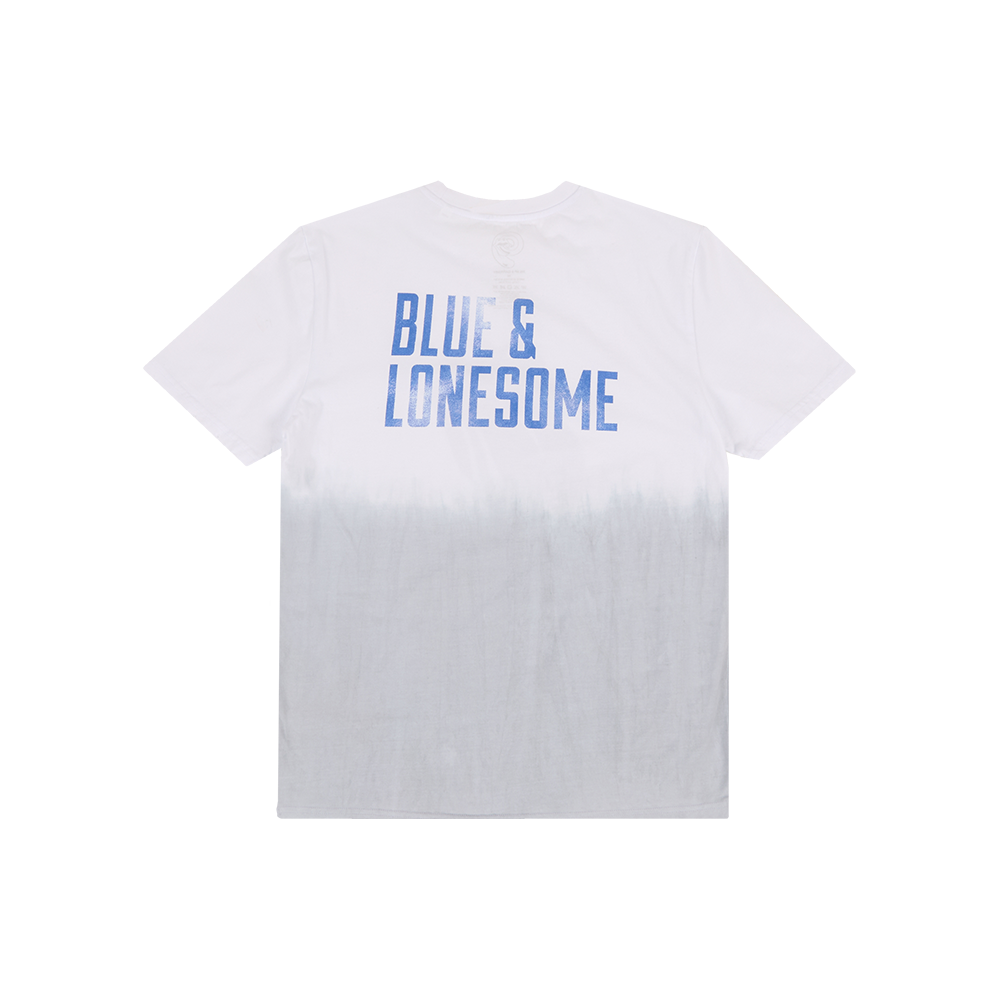 RS No. 9 - Blue & Lonesome Distressed Washed White T-Shirt