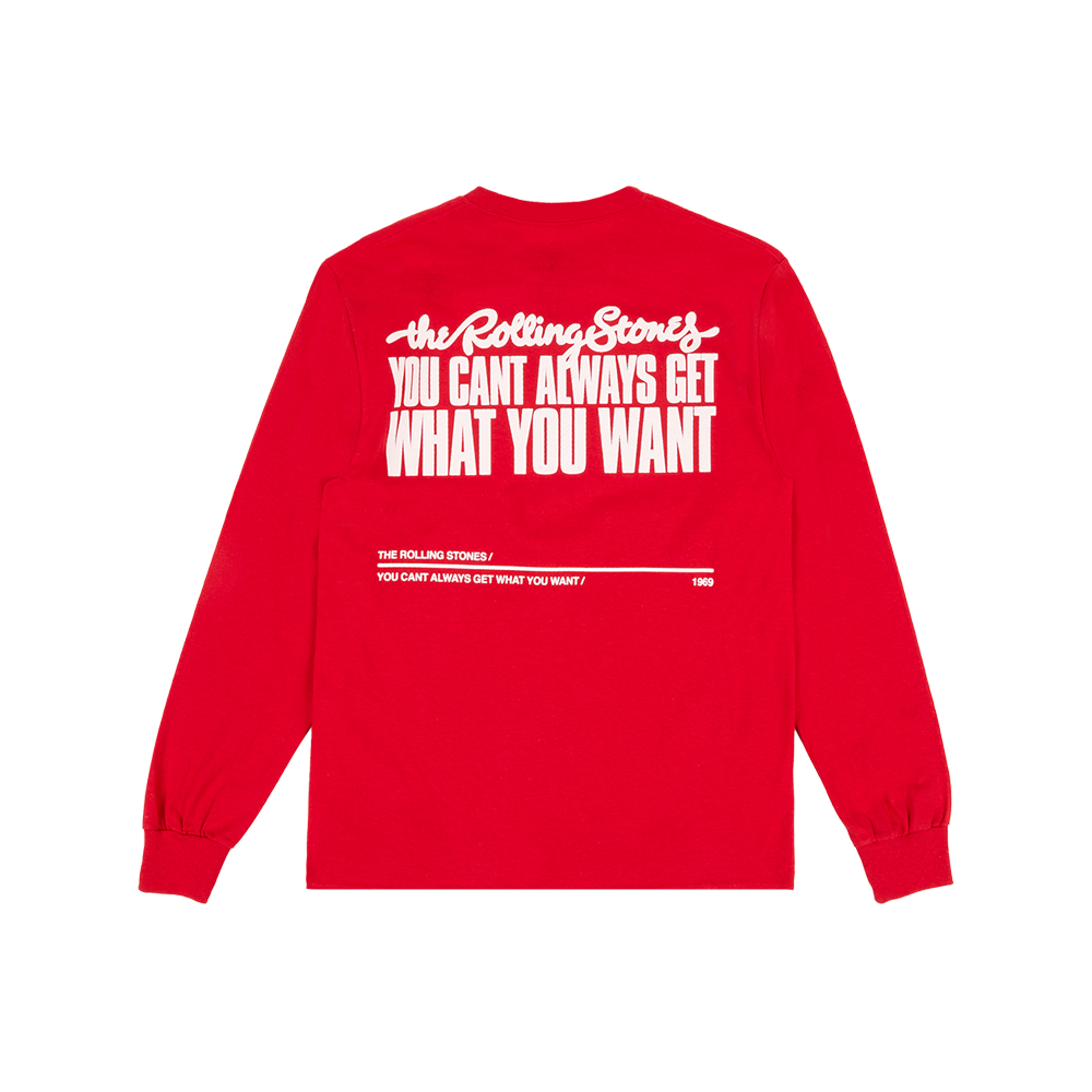 Carnaby - You Can't Always Get What You Want Red Longsleeve T-Shirt