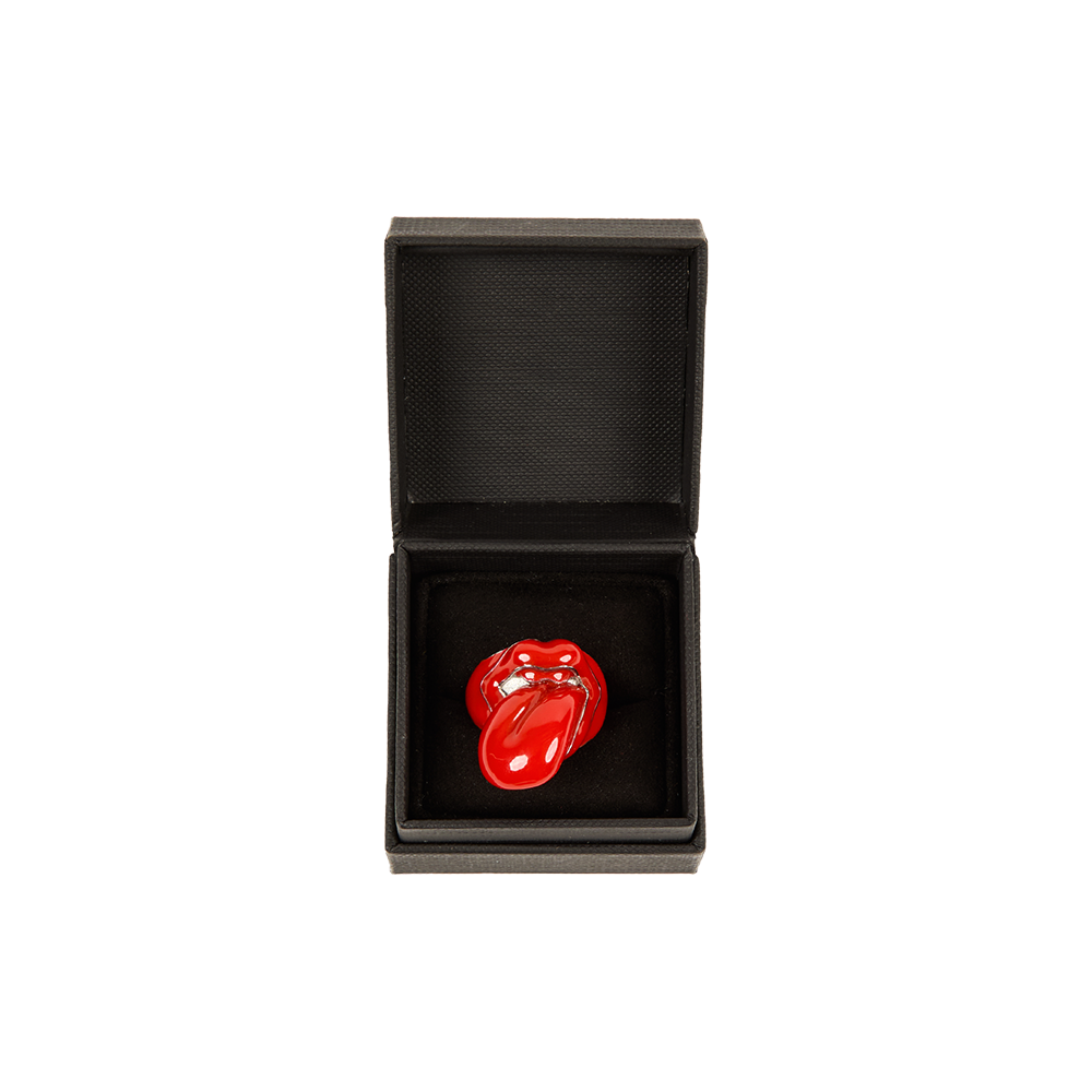 Rolling Stones Store - Classic Logo Red Resin Ring