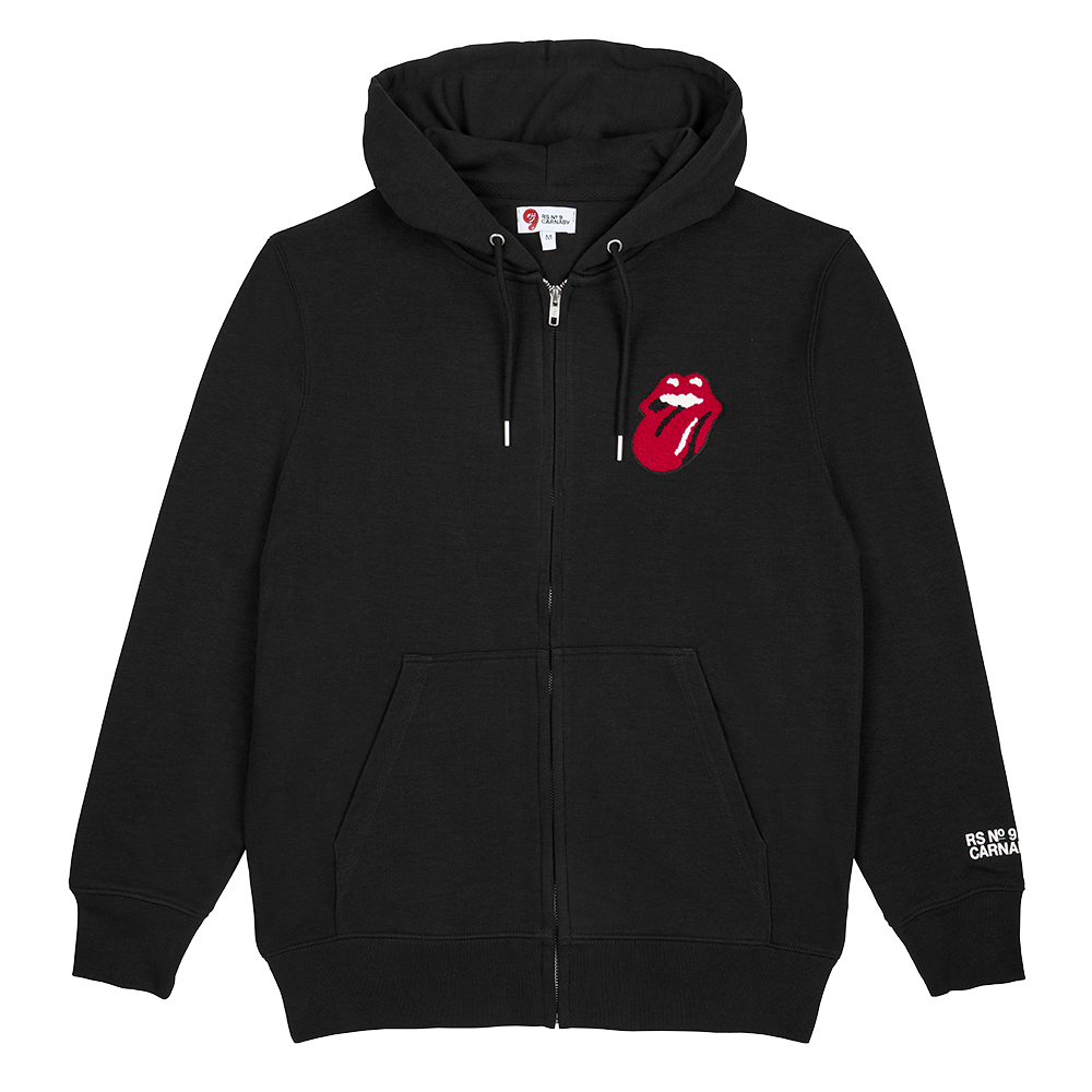 RS No. 9 - Classic Tongue Chenille Patch Zip Up Hoodie