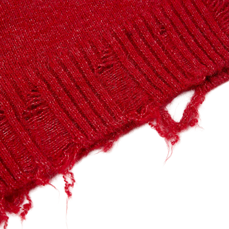 RS No. 9 - DISTRESSED RED VARSITY CARDIGAN