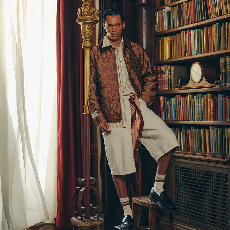 RS No. 9 - BROCADE LICKS CORDUROY COLLAR JACKET