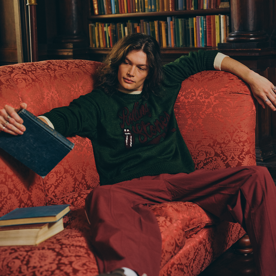 RS No. 9 - The Rolling Stones Green Knit Sweater