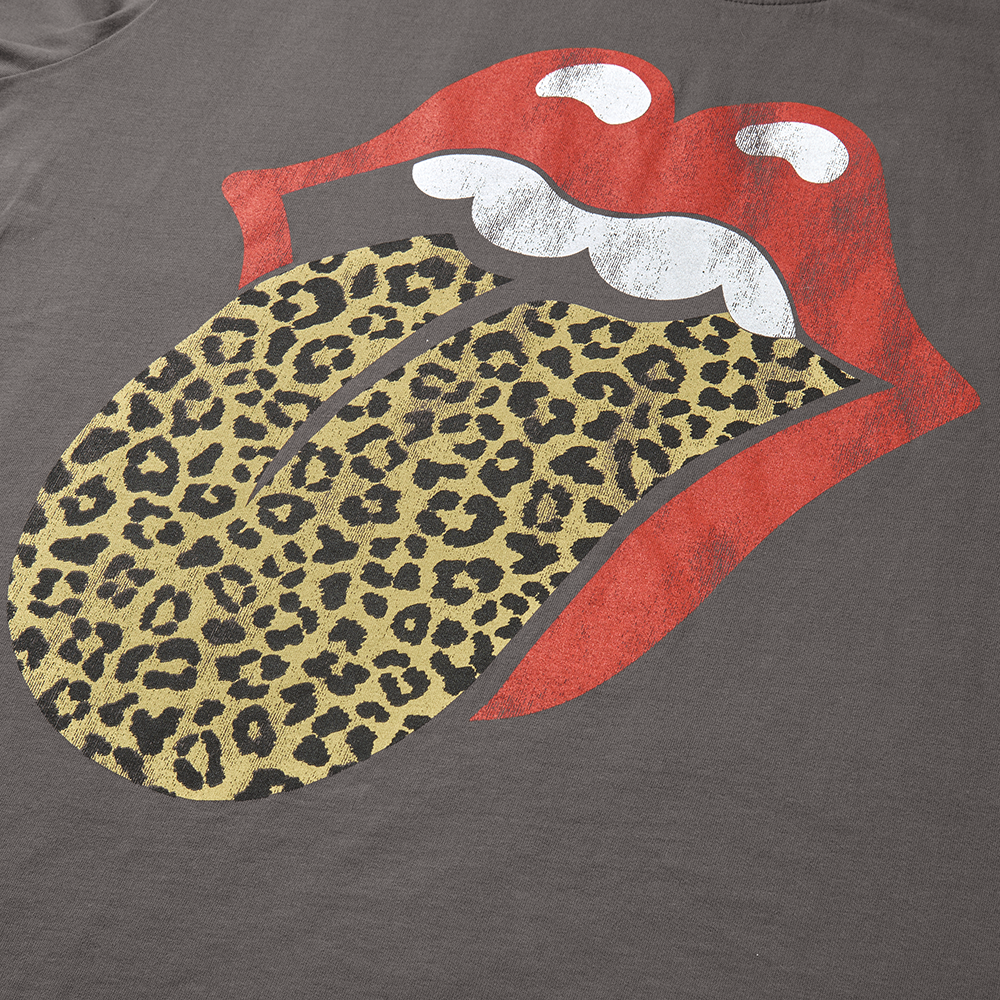 RS No. 9 - LEOPARD TONGUE FITTED T-SHIRT