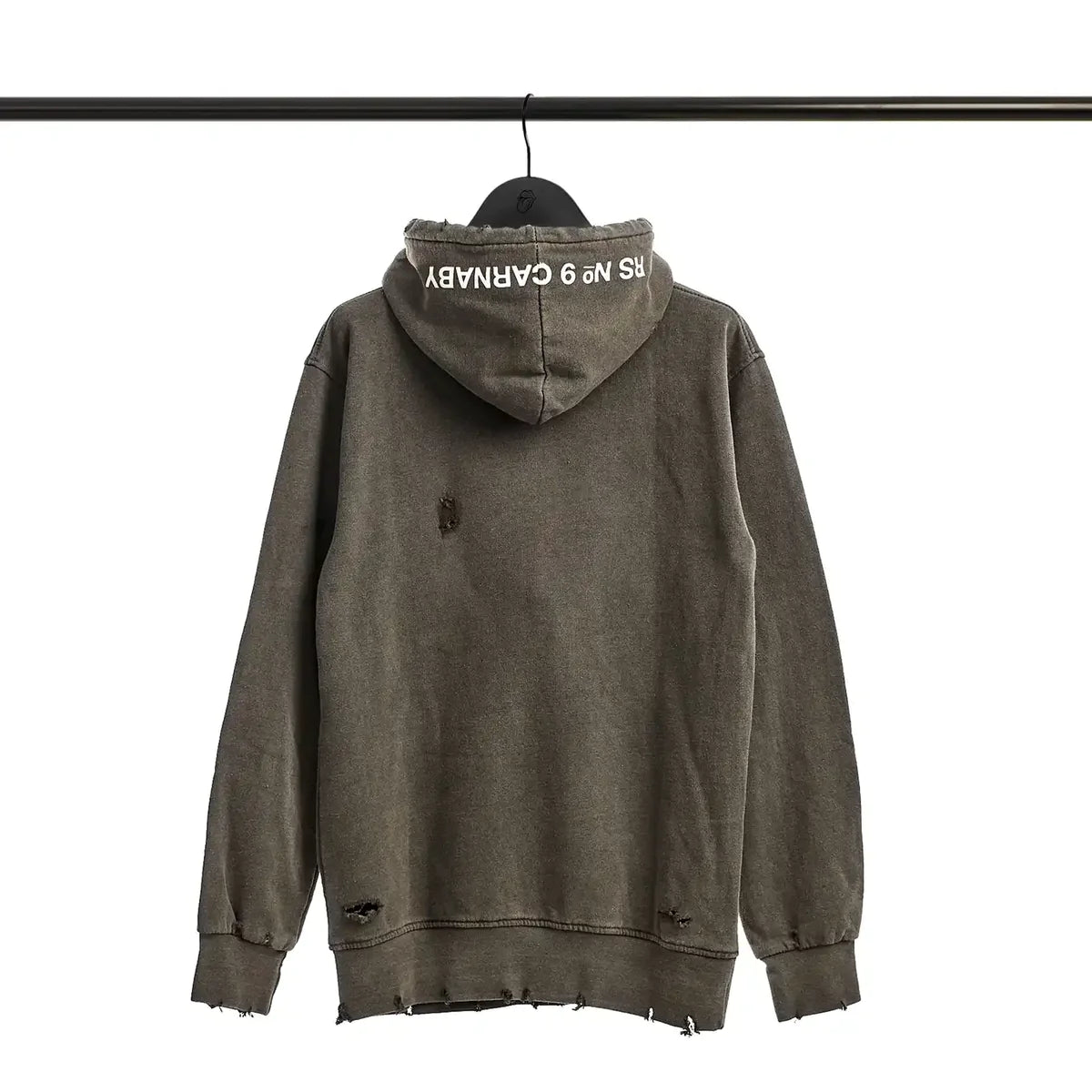 RS No. 9 - No9 Embroidered Sketch Tongue Distressed Hoodie II