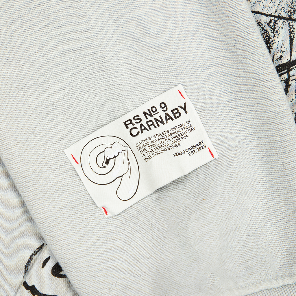 Carnaby - Shattered Graphic Grey Hoodie