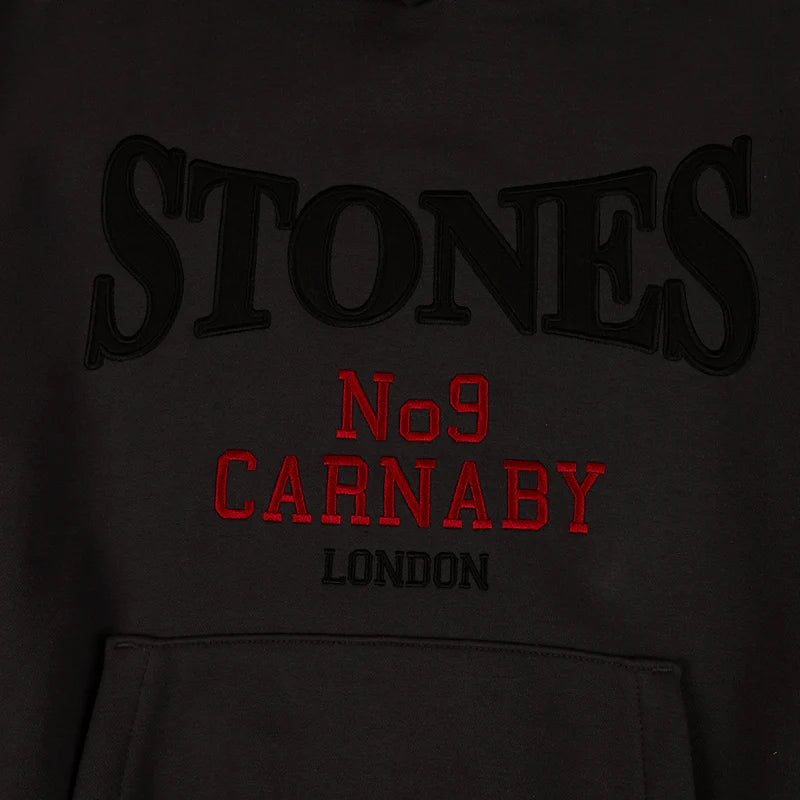 RS No. 9 - STONES CHARCOAL VARSITY HOODIE