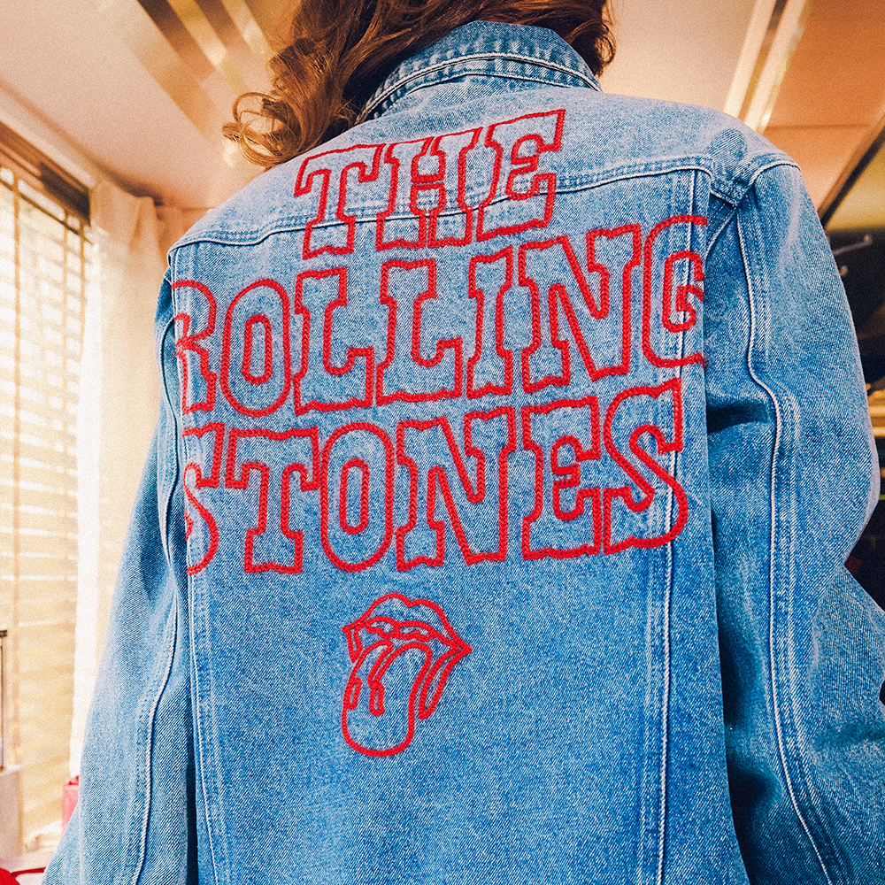 Carnaby - The Rolling Stones Embroidered Washed Denim Jacket