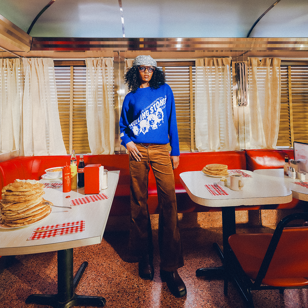 Carnaby - Welcome The Rolling Stones Knit Blue Sweater