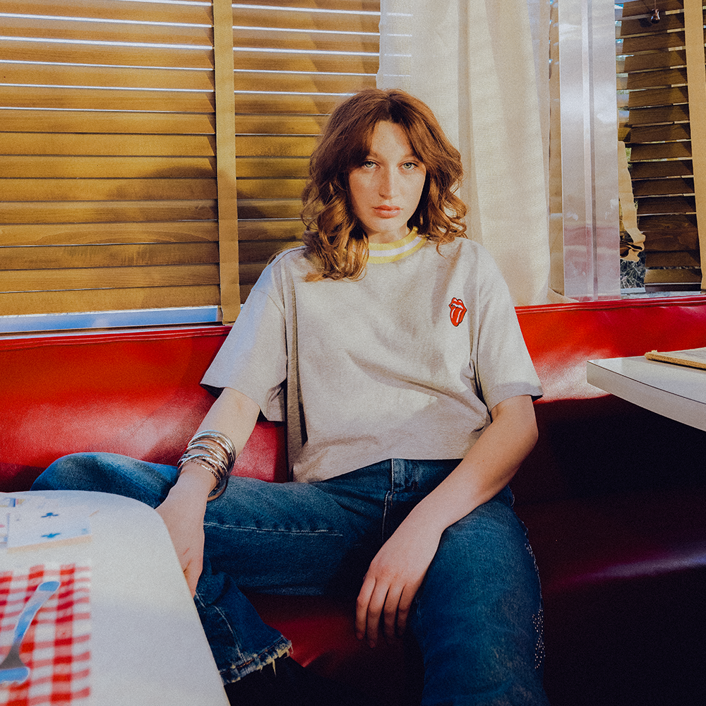 Carnaby - Classic Logo Boxy Cropped Grey T-Shirt