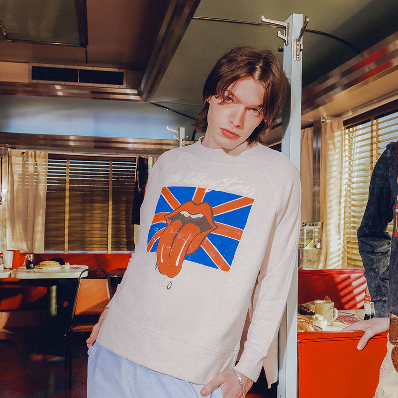 RS No. 9 - Retro 73 Stones Side Slit Crewneck