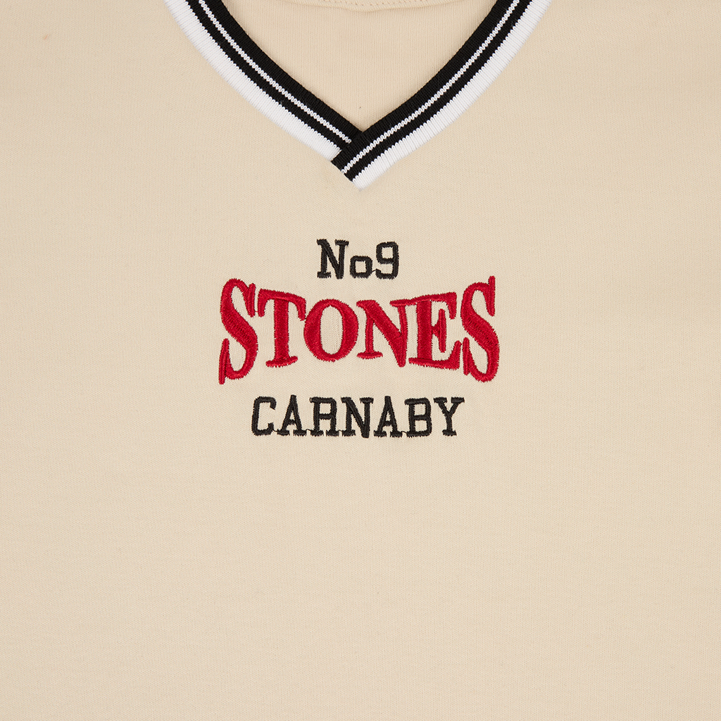 RS No. 9 - Stones Varsity V-Neck Baby Tee