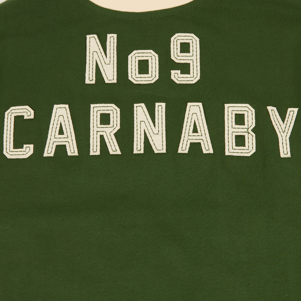 RS No. 9 - Stones Varsity Chenille Applique Green T-Shirt