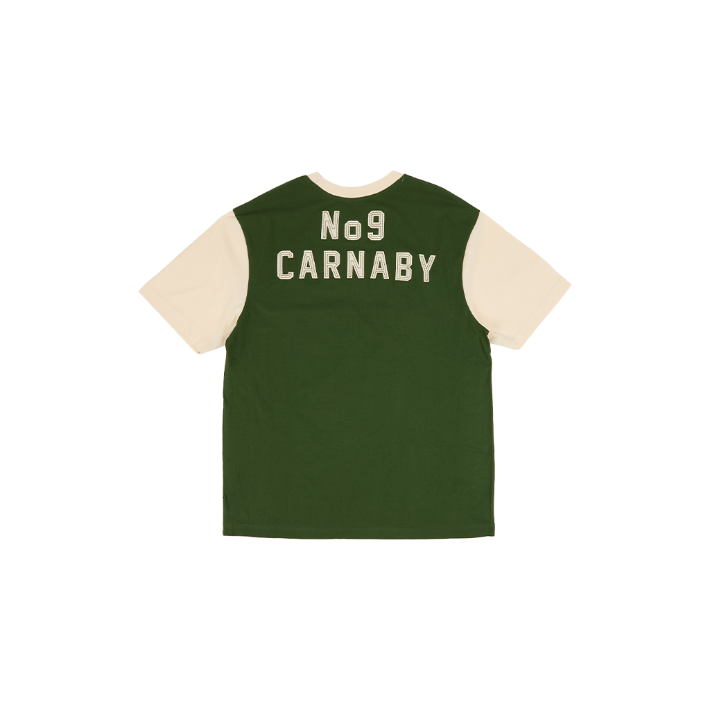 RS No. 9 - Stones Varsity Chenille Applique Green T-Shirt