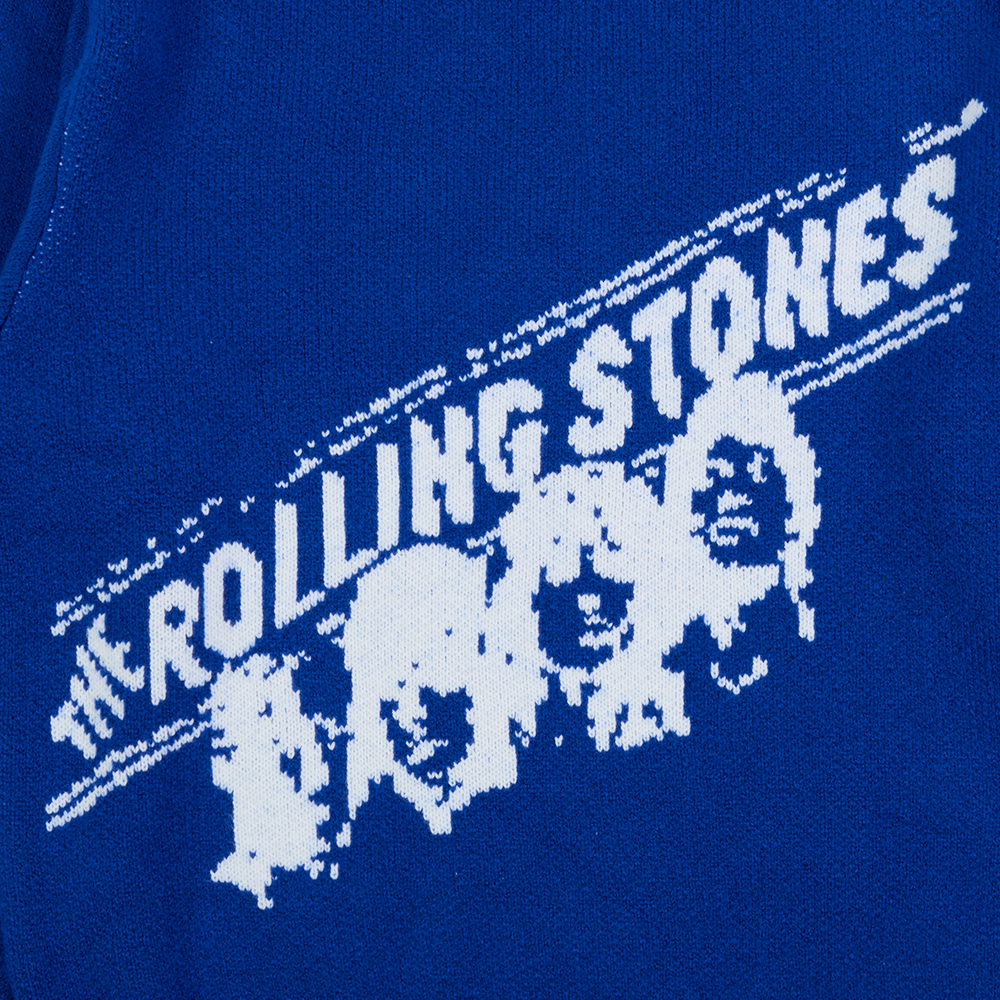 Rolling Stones Store - Welcome The Rolling Stones Knit Blue Sweater