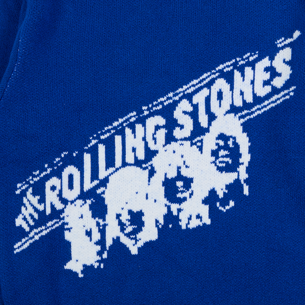 RS No. 9 - Welcome The Rolling Stones Knit Blue Sweater