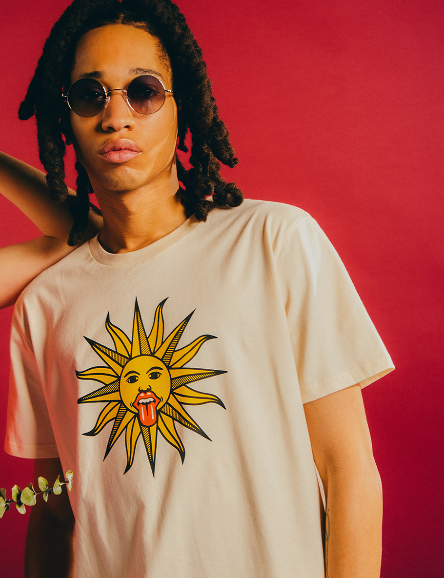 RS No. 9 - Natural Raw Sun Print Graphic Shirt