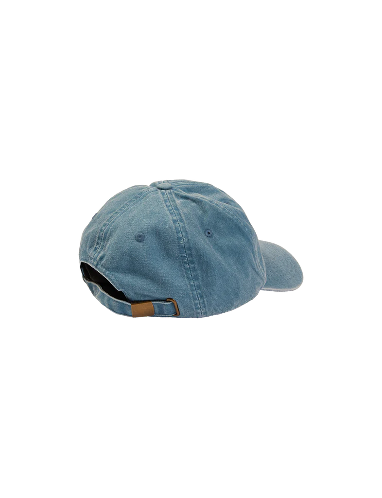 Carnaby - Blue Denim Embroidered Tongue Logo Cap