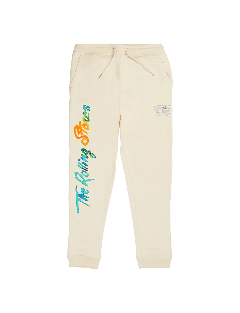 Carnaby - Cream 'The Rolling Stones' Graphic Print Joggers