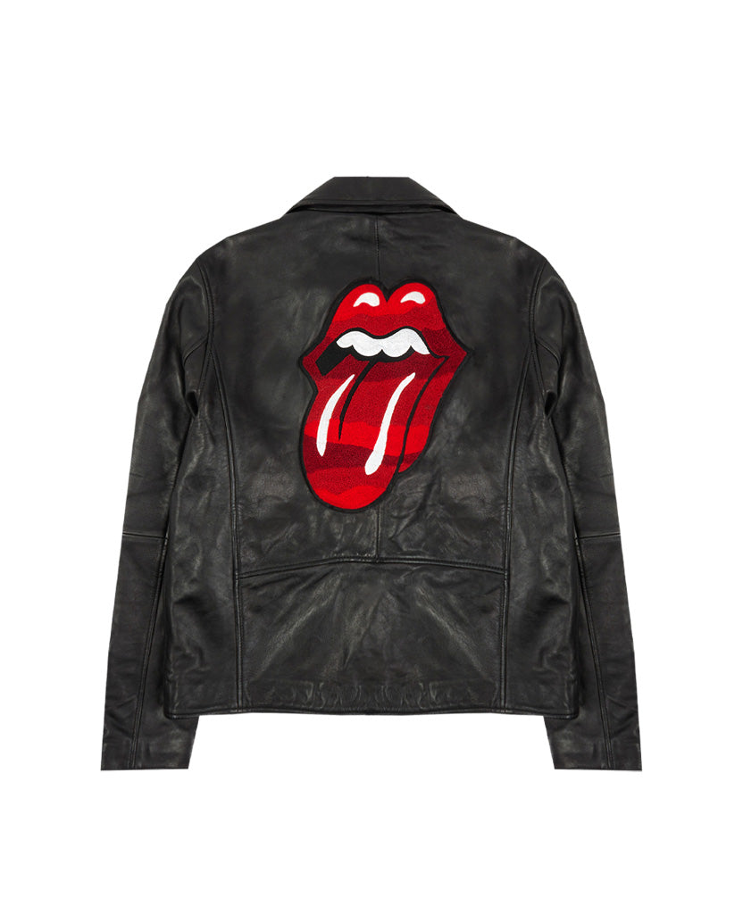 Carnaby - Classic Licks Chenille Logo Premium Leather Jacket