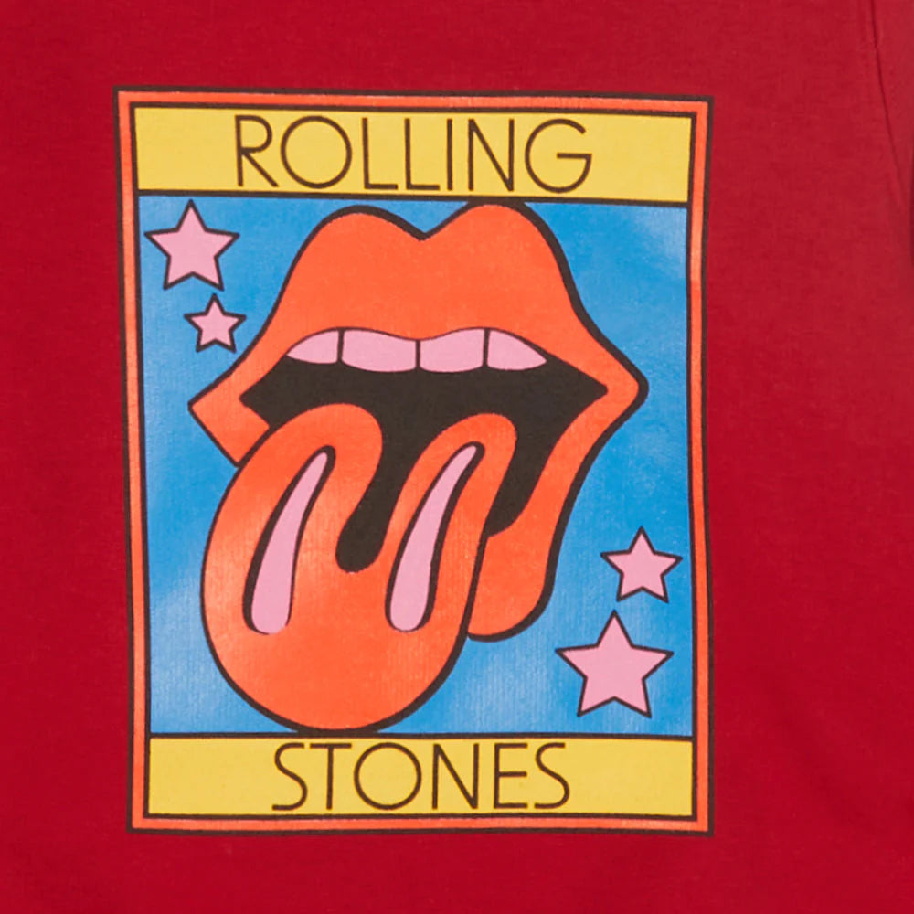 RS No. 9 Carnaby - Kids Red 'Rolling Stones' Graphic Print Crewneck