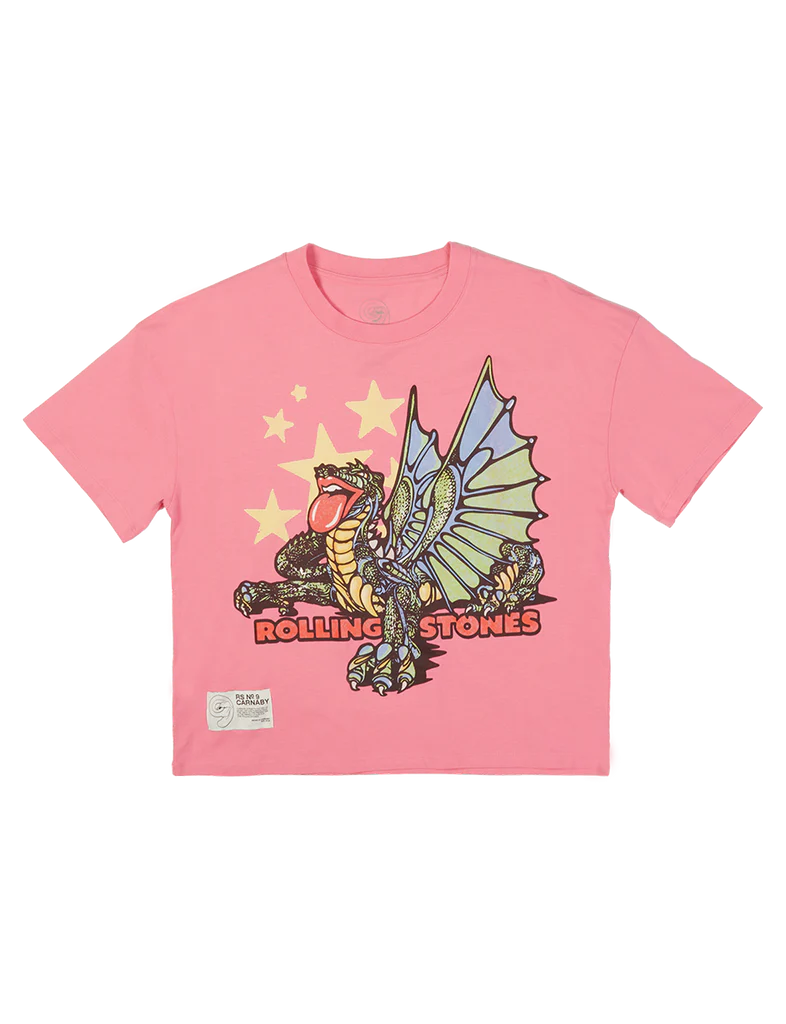 Carnaby - Pink Dragon Graphic Print Boxy T-Shirt