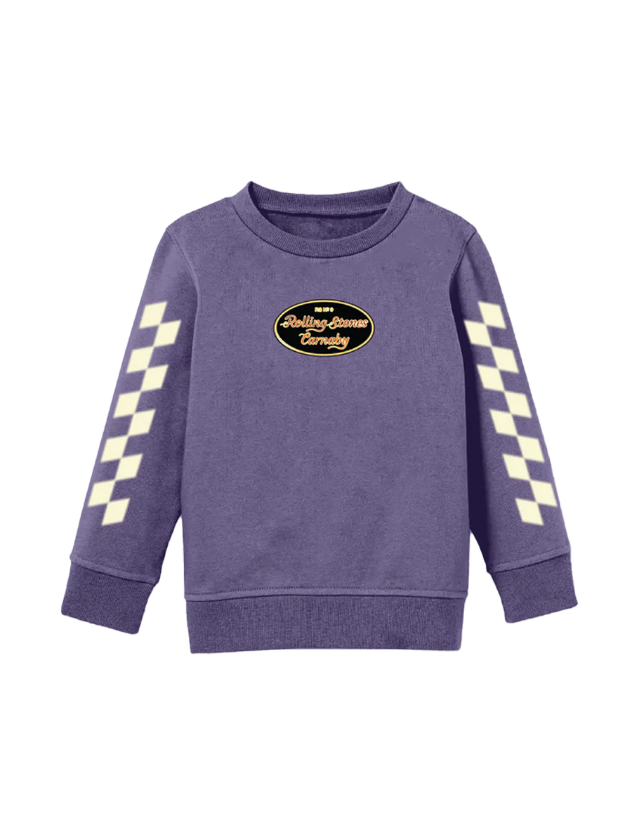 RS No. 9 Carnaby - Rolling Stones Checkered Sleeve Kids Crewneck