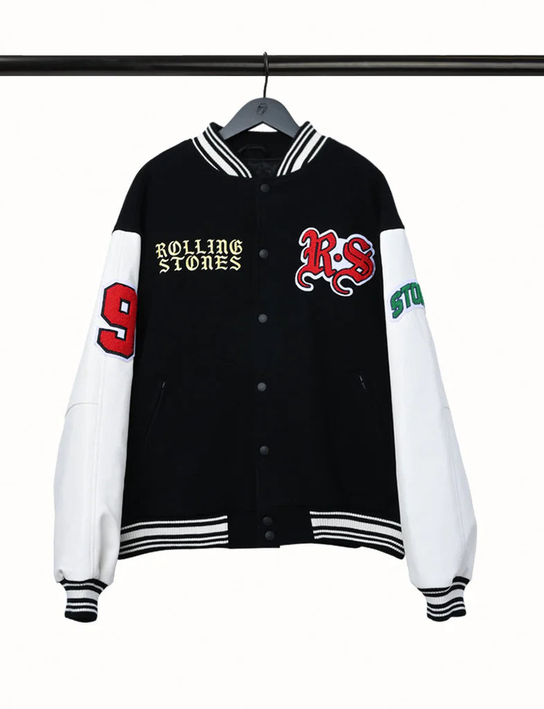 RS No. 9 Carnaby - Checker Tongue Wool Varsity Jacket