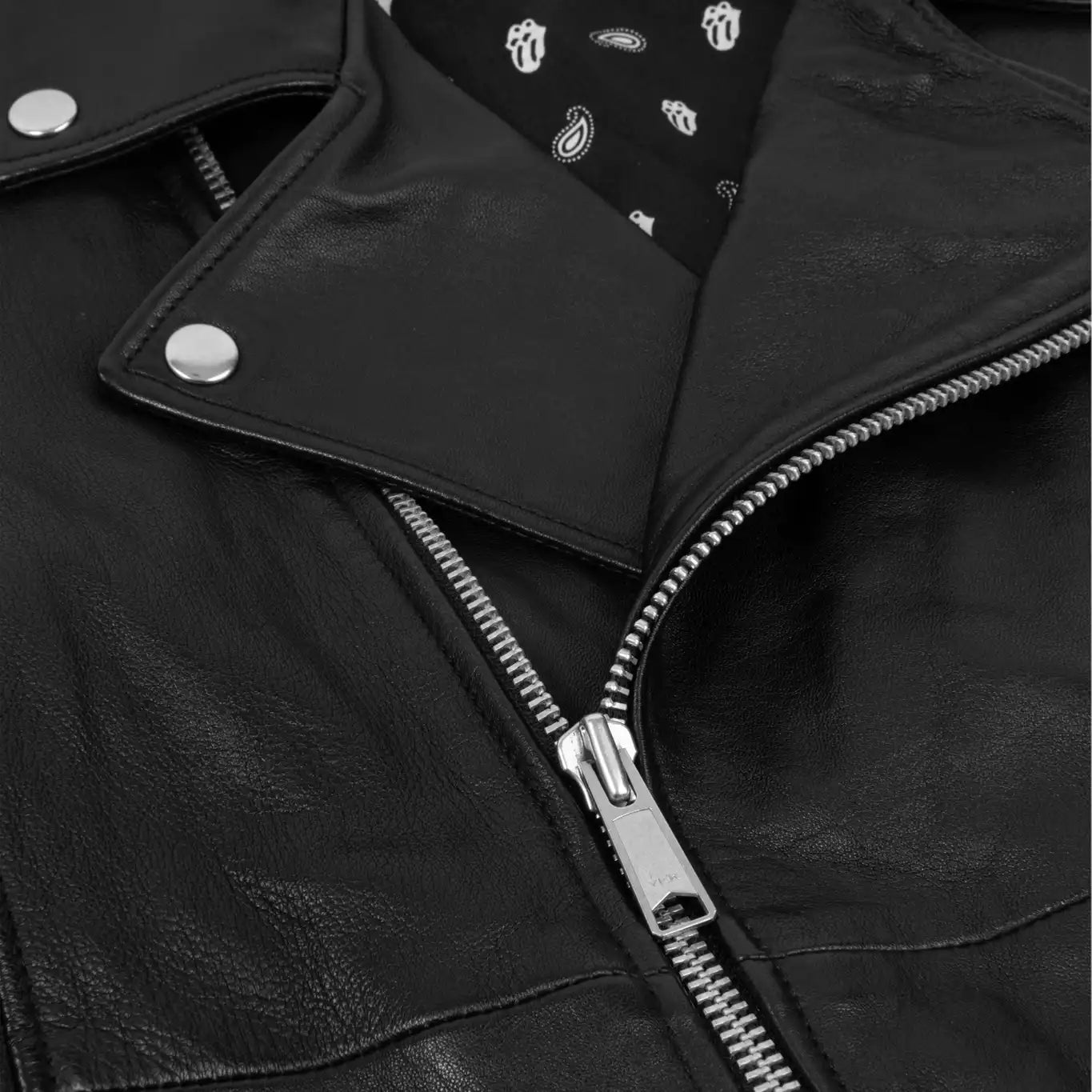 Carnaby - Classic Licks Chenille Logo Premium Leather Jacket