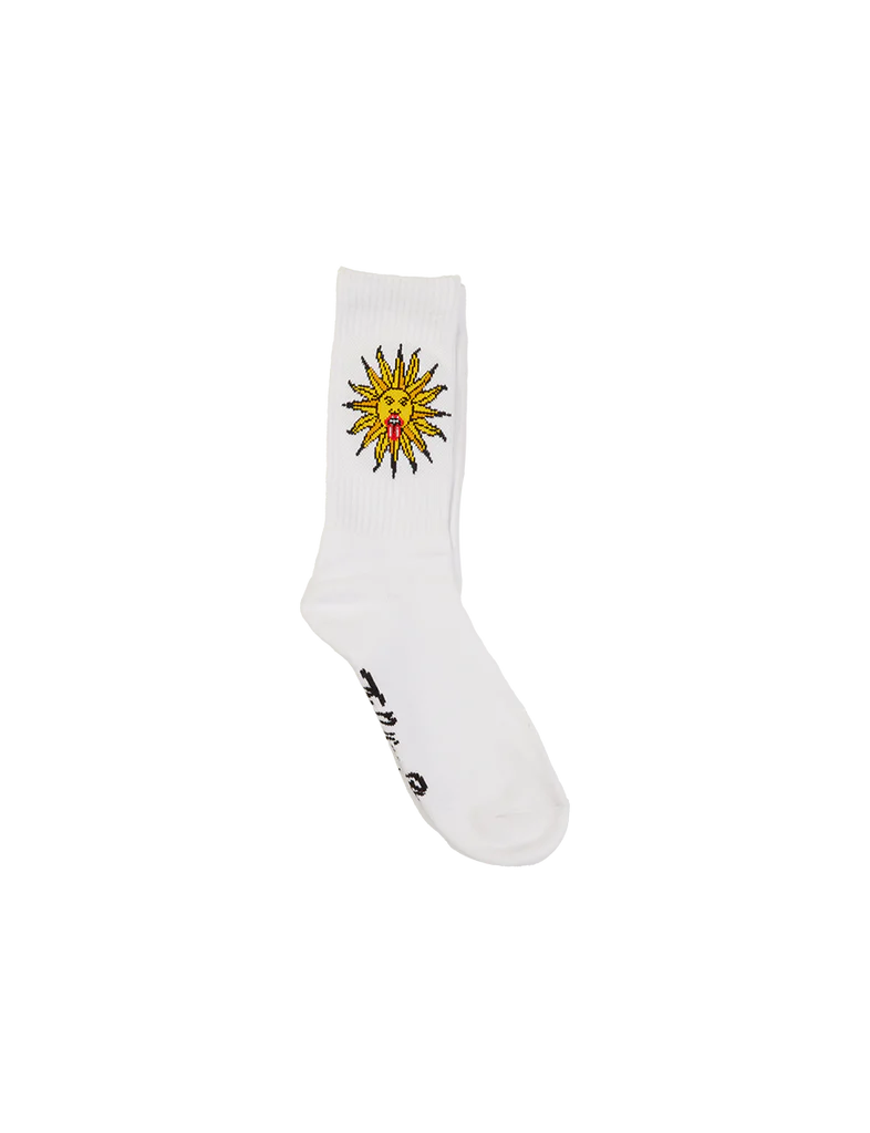 RS No. 9 Carnaby - White Sun Graphic Socks