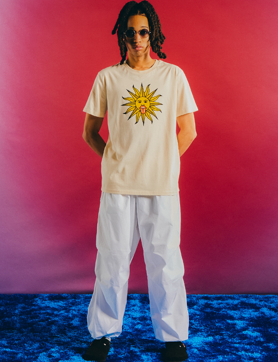 Carnaby - Natural Raw Sun Print Graphic Shirt